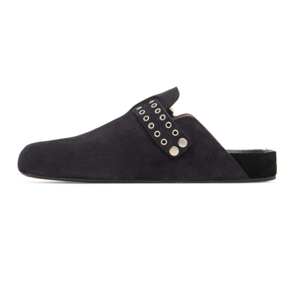NWB Isabel Marant Mirvin Mule Slide Midnight Black Size 36 Retail $775 - Picture 3 of 10